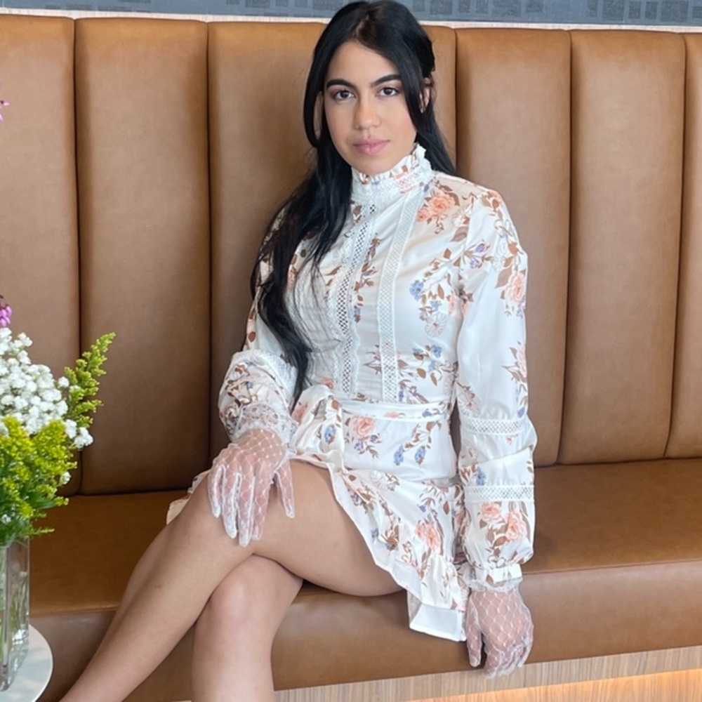 Floral mini dress